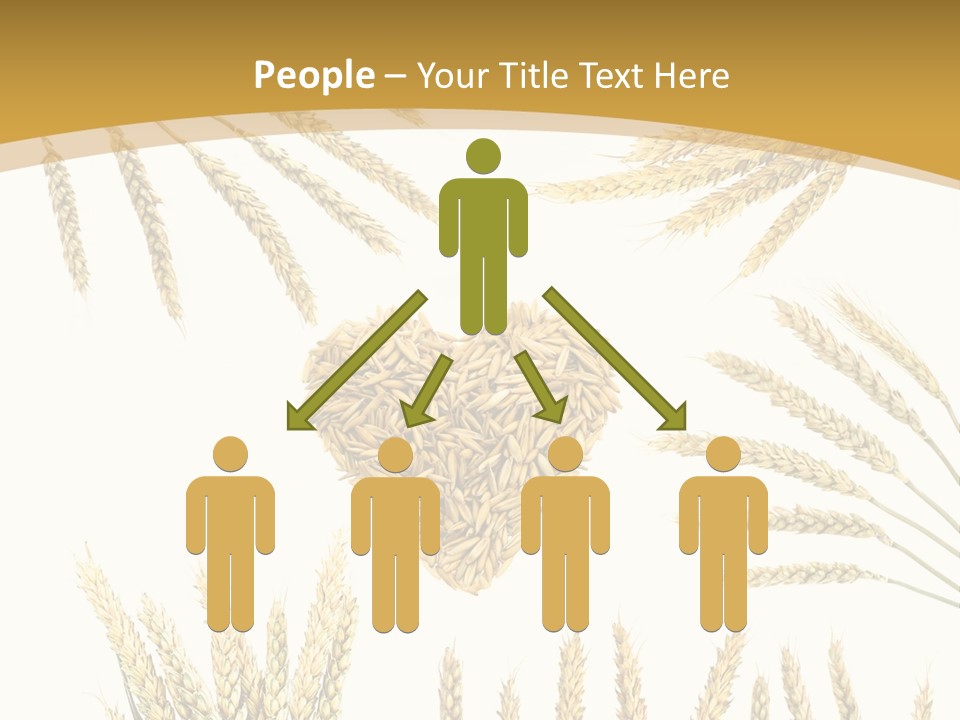 Pão E Trigo Desenho PowerPoint Template