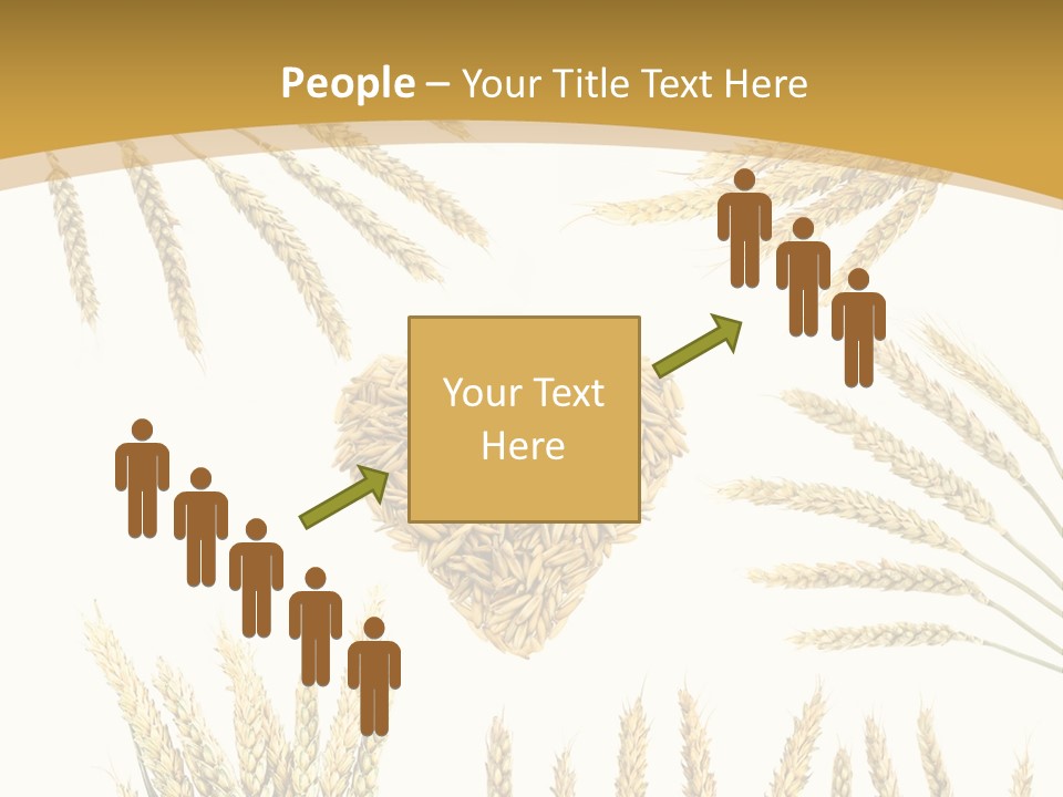 Pão E Trigo Desenho PowerPoint Template