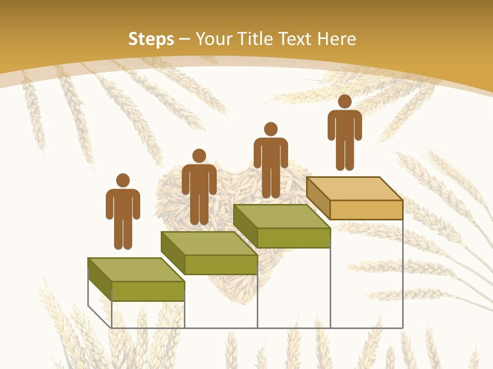 Pão E Trigo Desenho PowerPoint Template