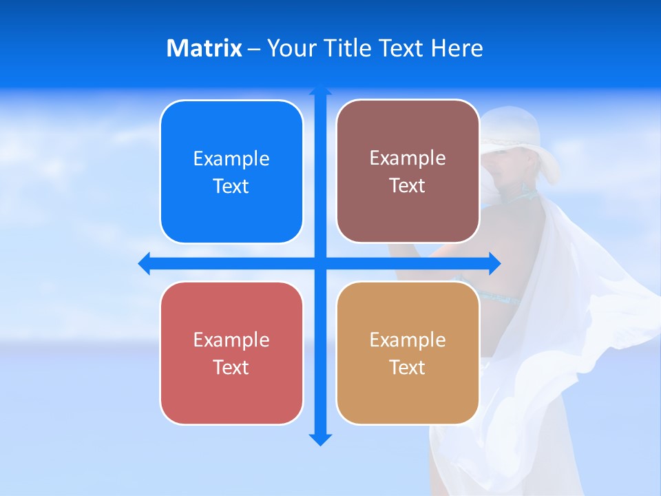 Summer Peaceful Coast PowerPoint Template