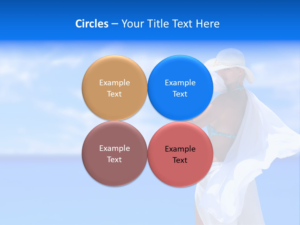 Summer Peaceful Coast PowerPoint Template