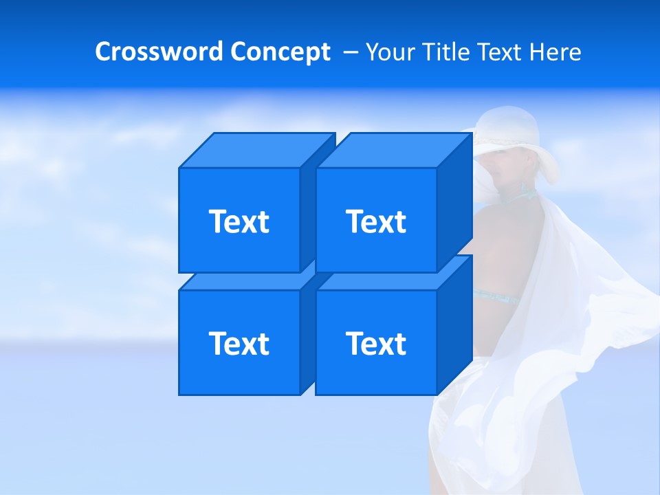 Summer Peaceful Coast PowerPoint Template