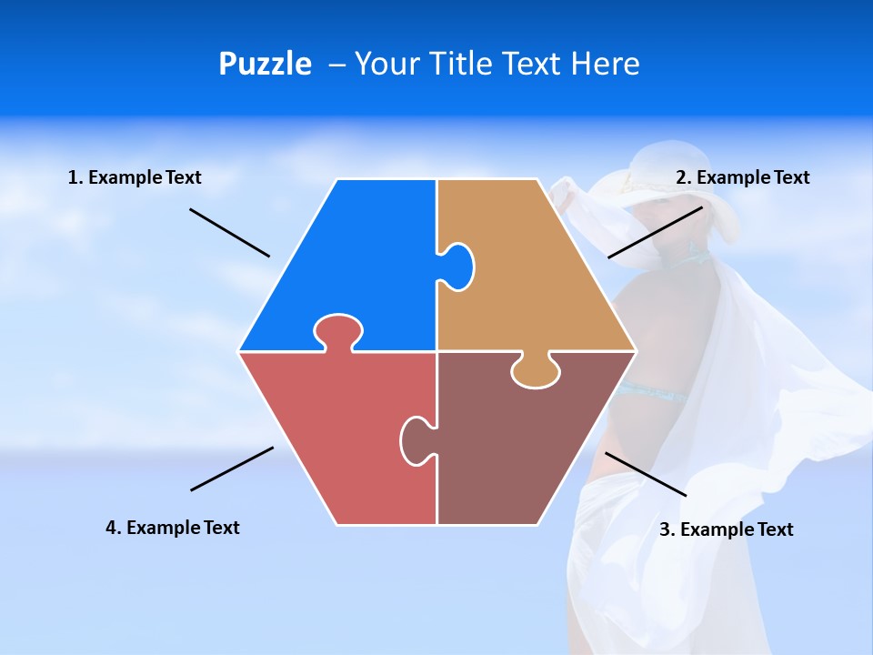 Summer Peaceful Coast PowerPoint Template