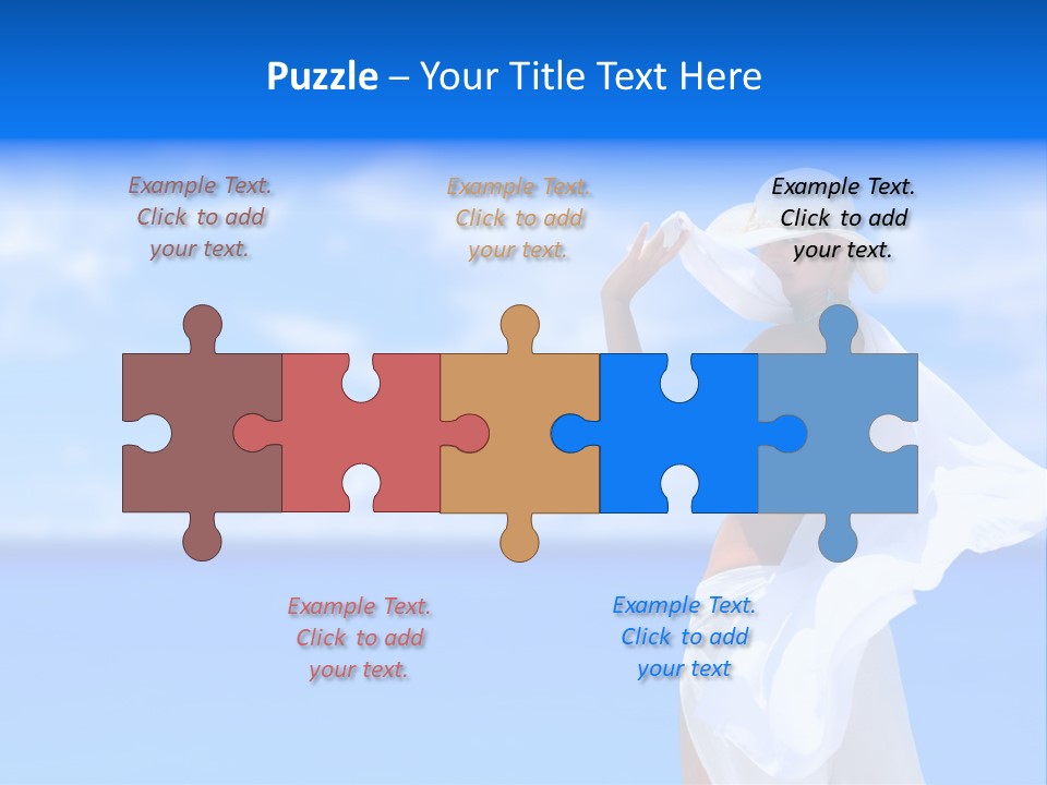 Summer Peaceful Coast PowerPoint Template