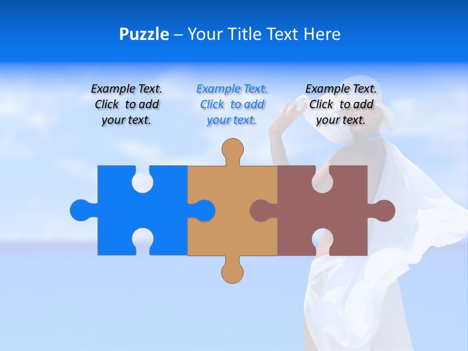 Summer Peaceful Coast PowerPoint Template