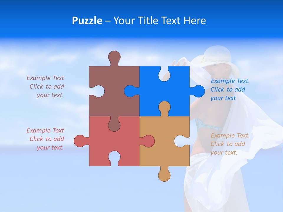 Summer Peaceful Coast PowerPoint Template