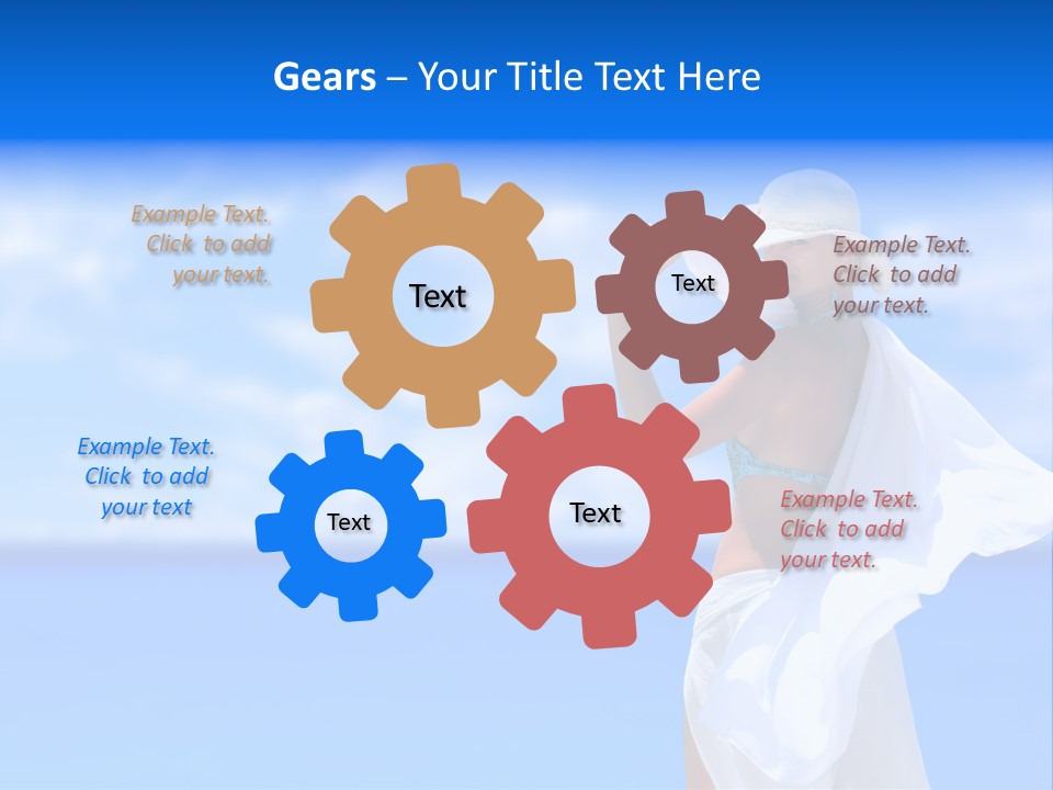 Summer Peaceful Coast PowerPoint Template