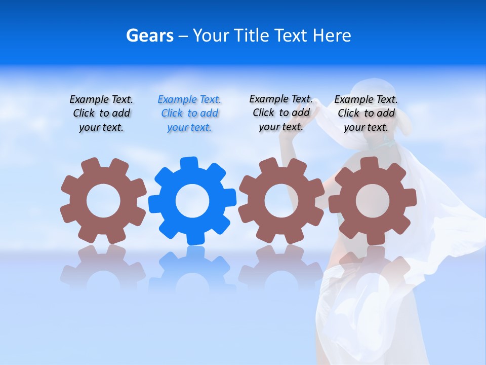 Summer Peaceful Coast PowerPoint Template