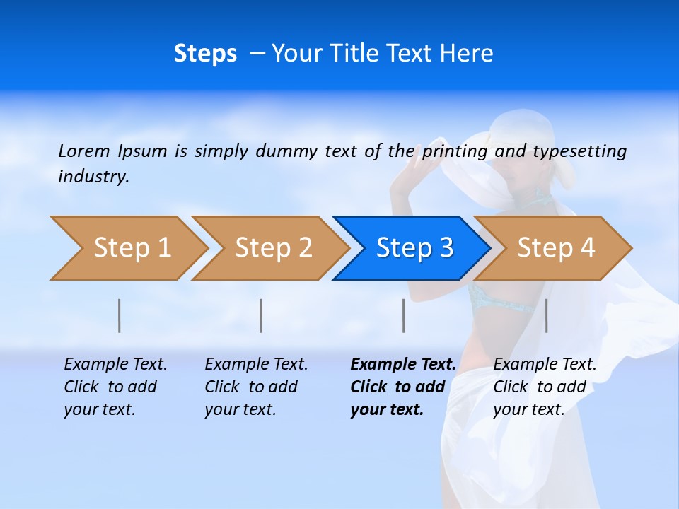 Summer Peaceful Coast PowerPoint Template