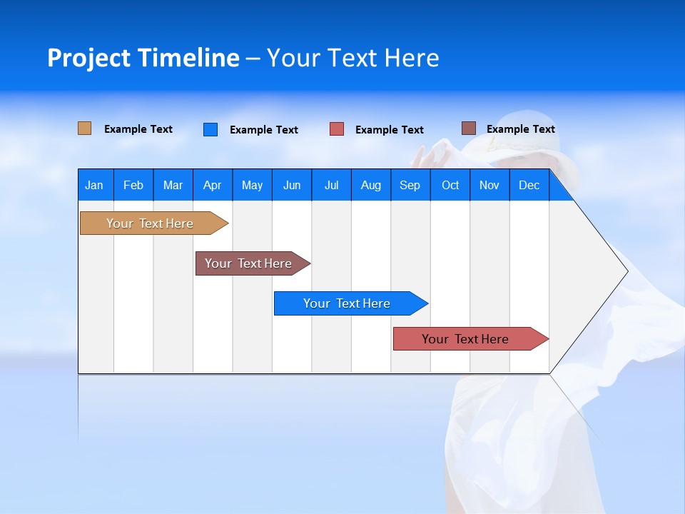 Summer Peaceful Coast PowerPoint Template