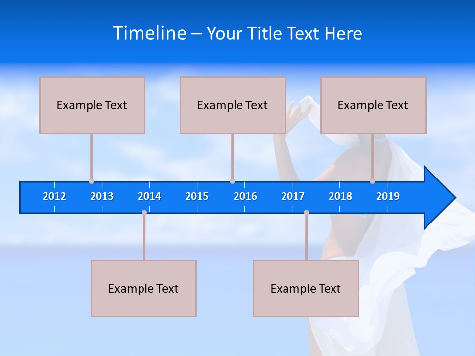 Summer Peaceful Coast PowerPoint Template