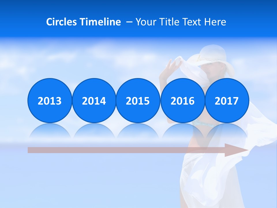 Summer Peaceful Coast PowerPoint Template