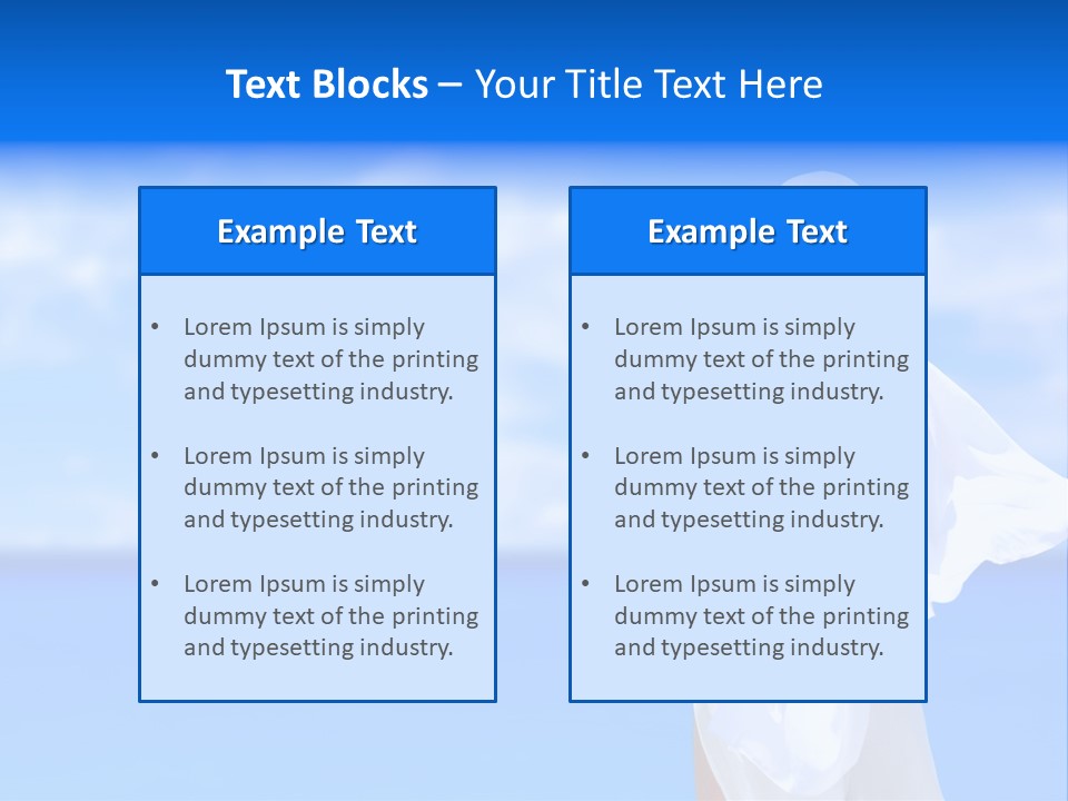 Summer Peaceful Coast PowerPoint Template