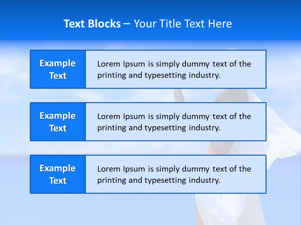 Summer Peaceful Coast PowerPoint Template