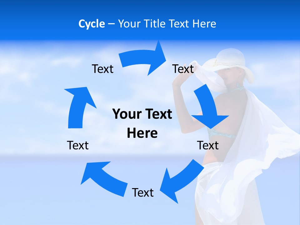 Summer Peaceful Coast PowerPoint Template