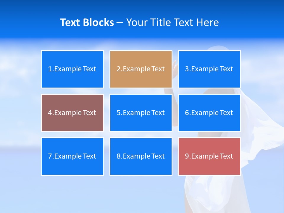 Summer Peaceful Coast PowerPoint Template