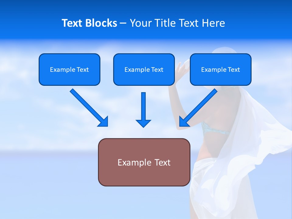 Summer Peaceful Coast PowerPoint Template
