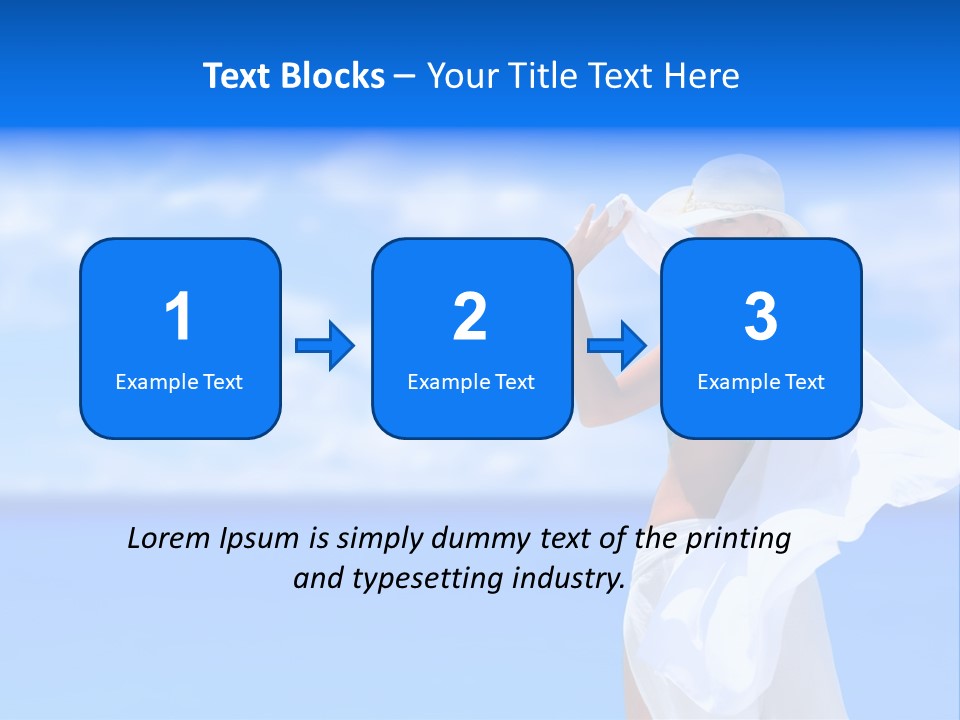 Summer Peaceful Coast PowerPoint Template