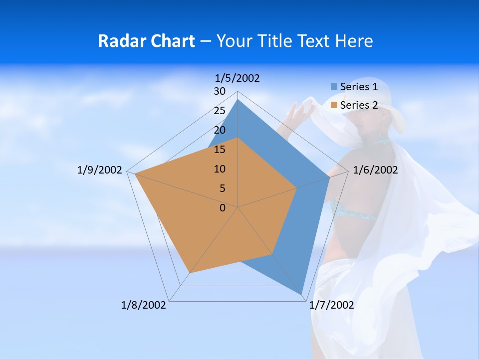 Summer Peaceful Coast PowerPoint Template