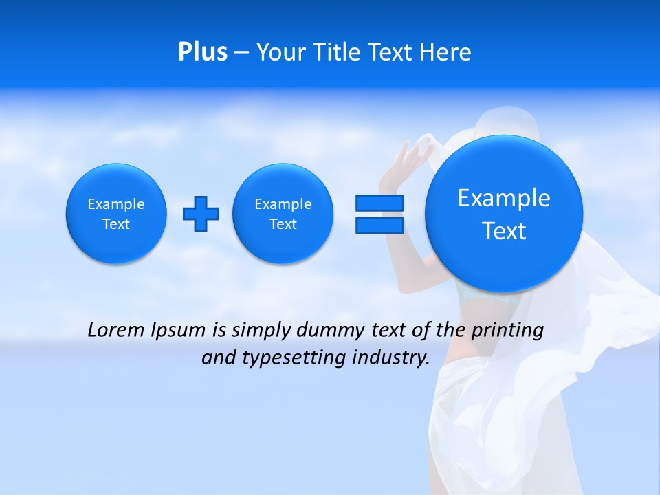 Summer Peaceful Coast PowerPoint Template