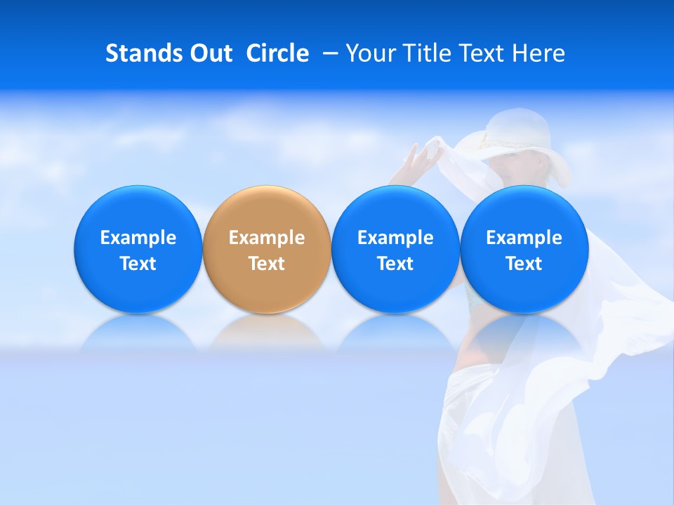 Summer Peaceful Coast PowerPoint Template