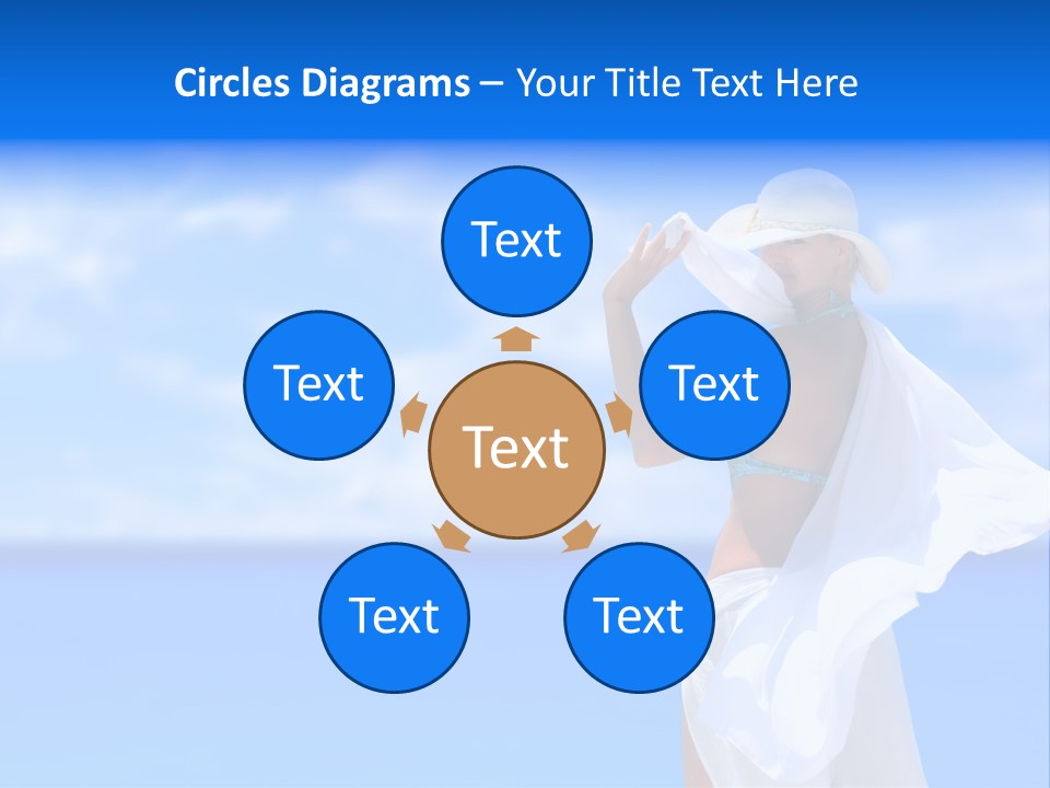 Summer Peaceful Coast PowerPoint Template