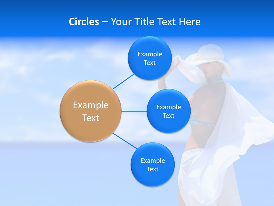 Summer Peaceful Coast PowerPoint Template