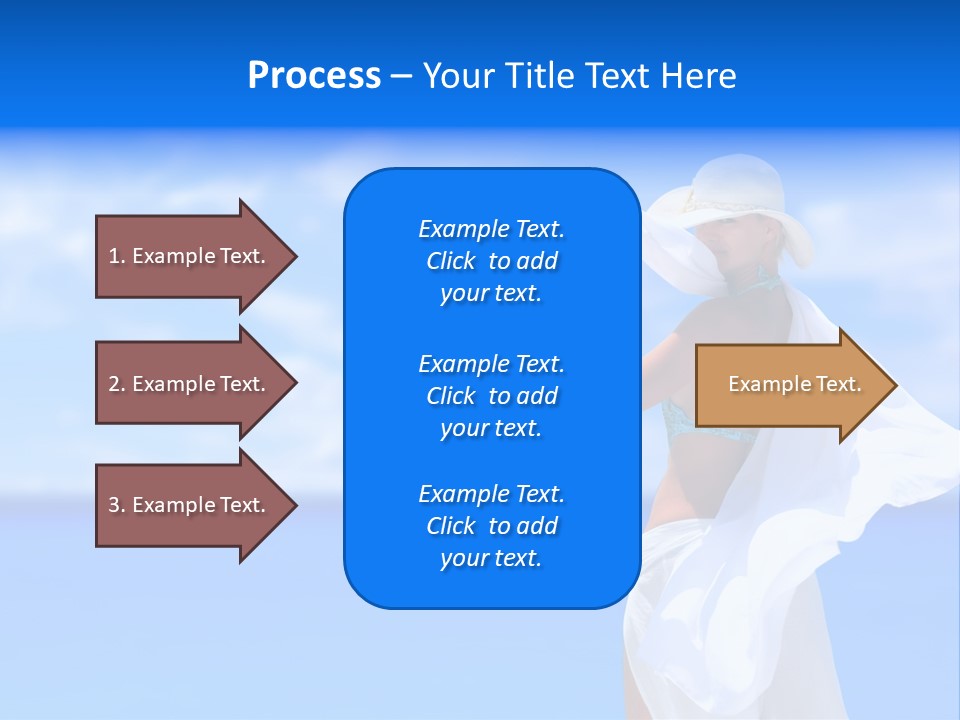 Summer Peaceful Coast PowerPoint Template