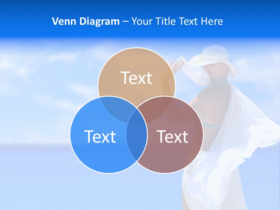 Summer Peaceful Coast PowerPoint Template