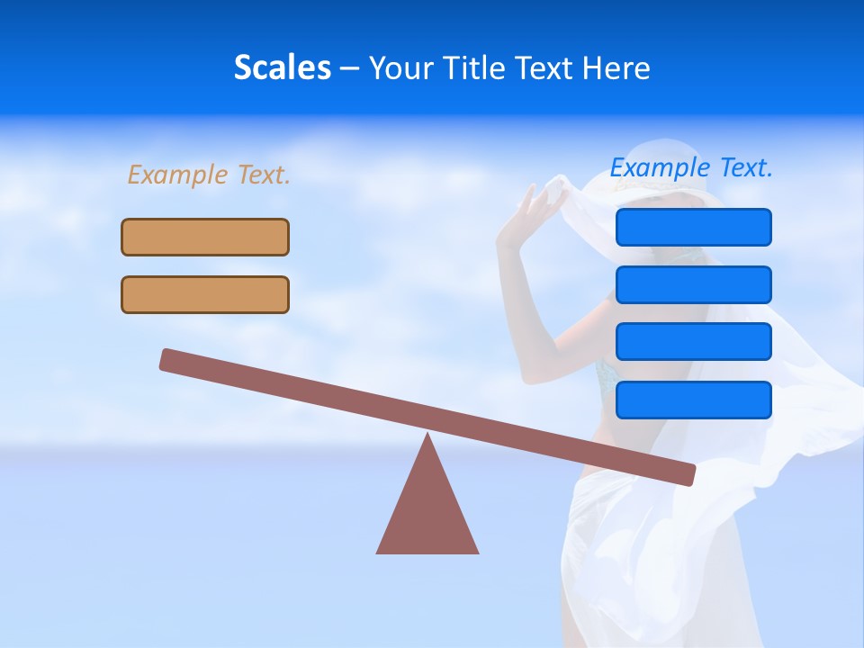 Summer Peaceful Coast PowerPoint Template