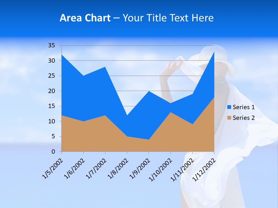 Summer Peaceful Coast PowerPoint Template