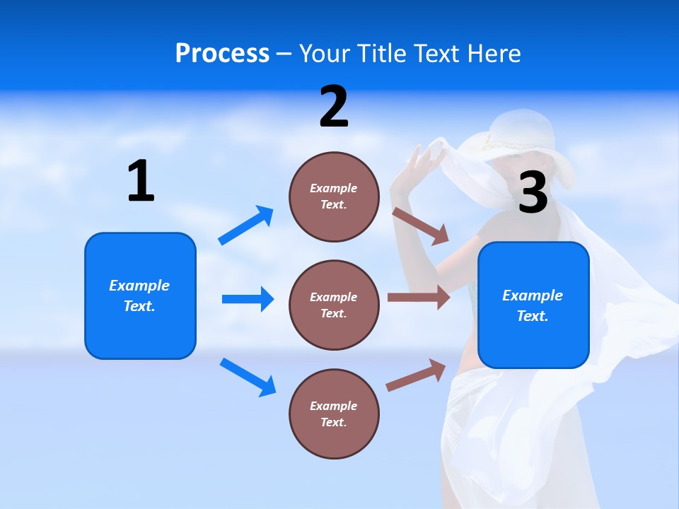 Summer Peaceful Coast PowerPoint Template