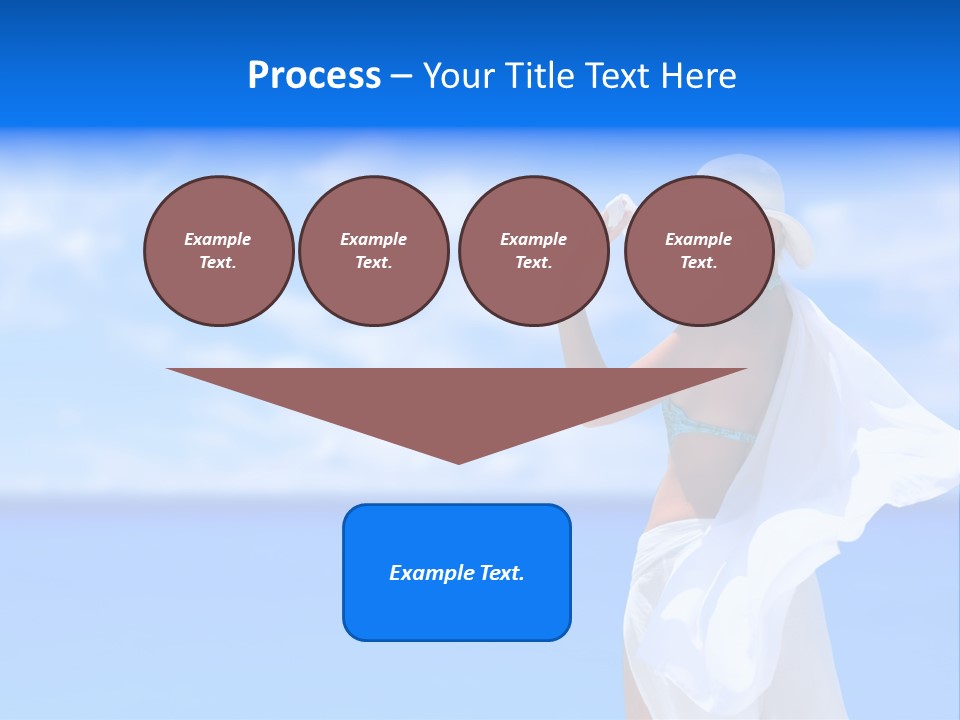 Summer Peaceful Coast PowerPoint Template