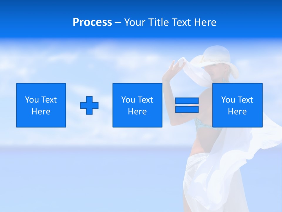 Summer Peaceful Coast PowerPoint Template