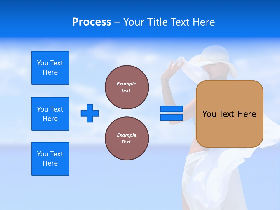 Summer Peaceful Coast PowerPoint Template