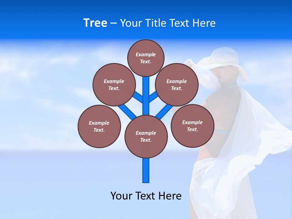 Summer Peaceful Coast PowerPoint Template