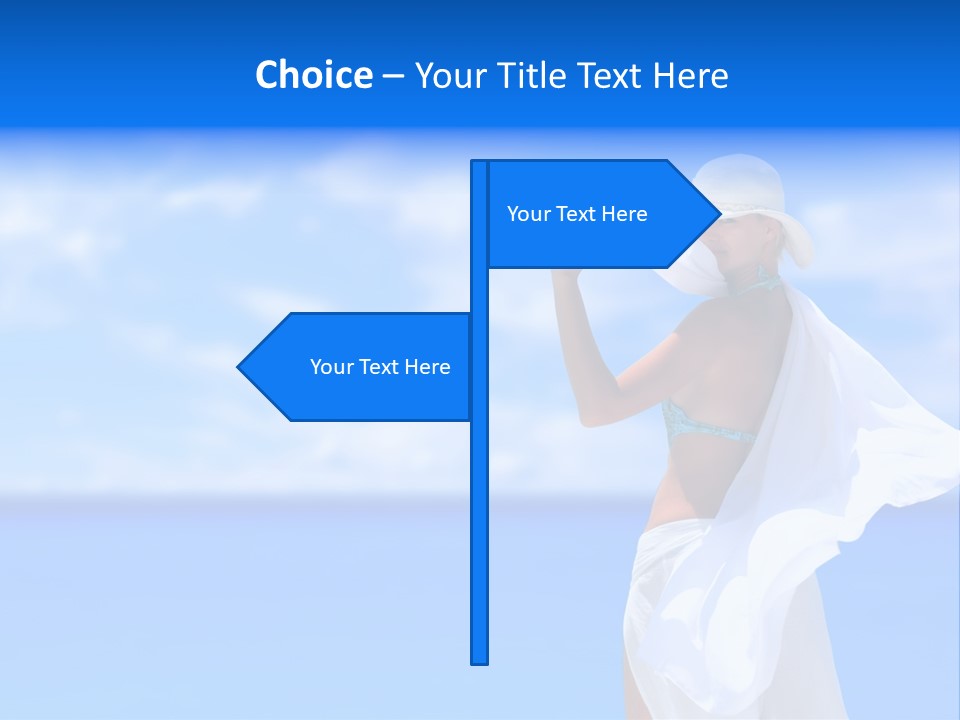 Summer Peaceful Coast PowerPoint Template