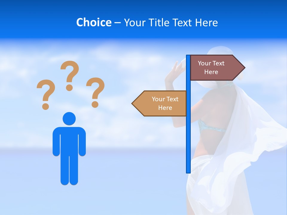 Summer Peaceful Coast PowerPoint Template