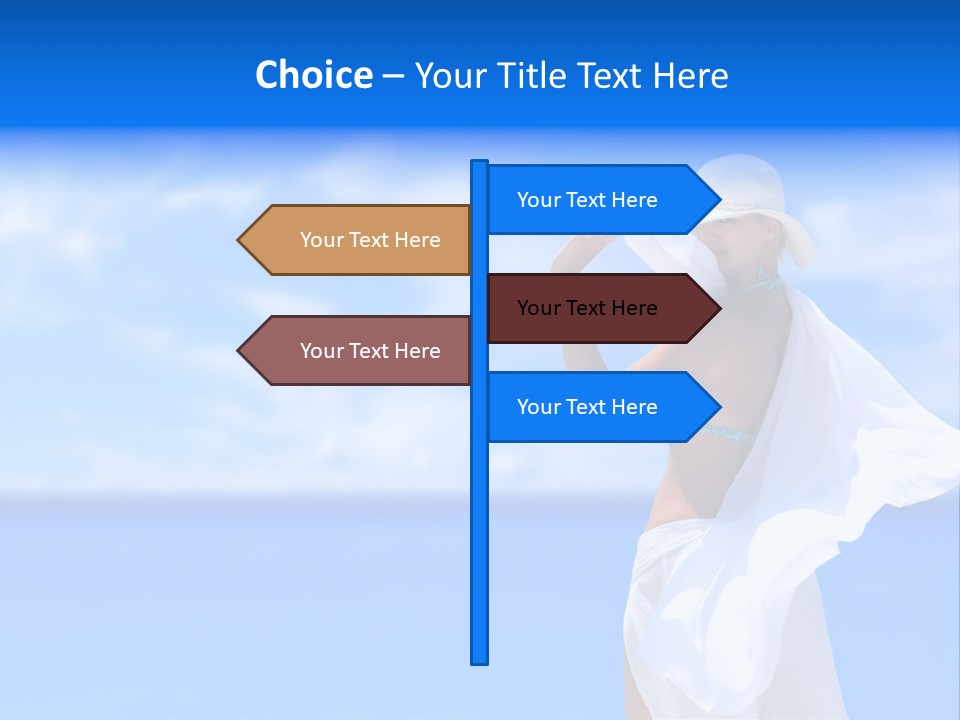 Summer Peaceful Coast PowerPoint Template