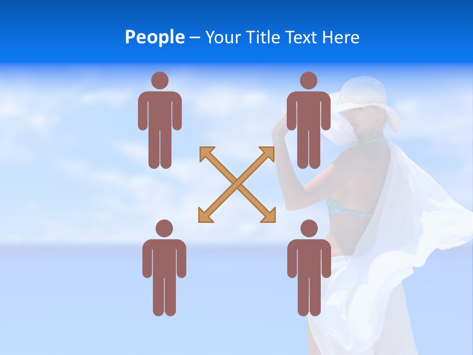 Summer Peaceful Coast PowerPoint Template