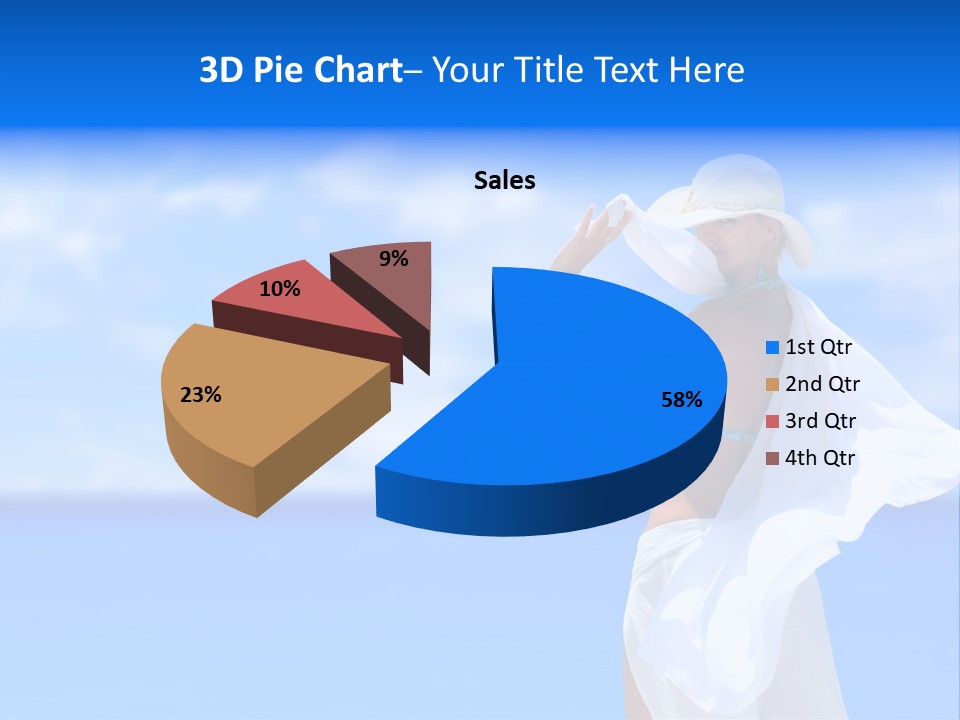 Summer Peaceful Coast PowerPoint Template