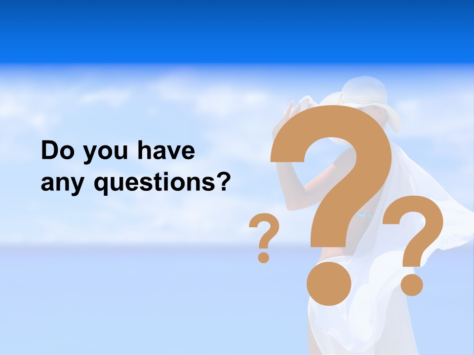 Summer Peaceful Coast PowerPoint Template