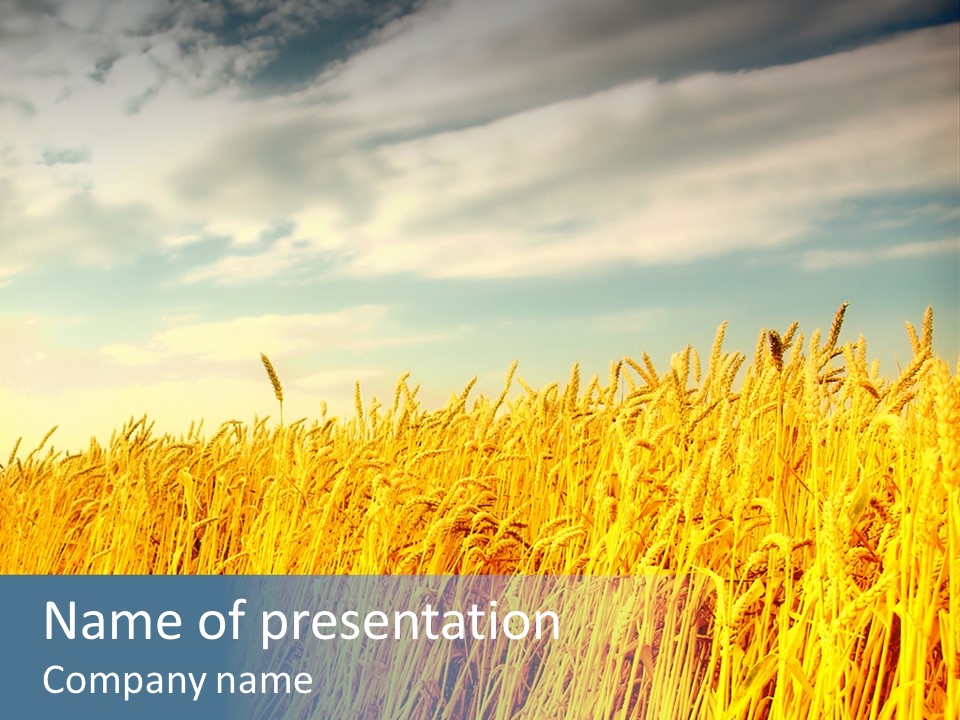 Clear Idyllic Rural PowerPoint Template