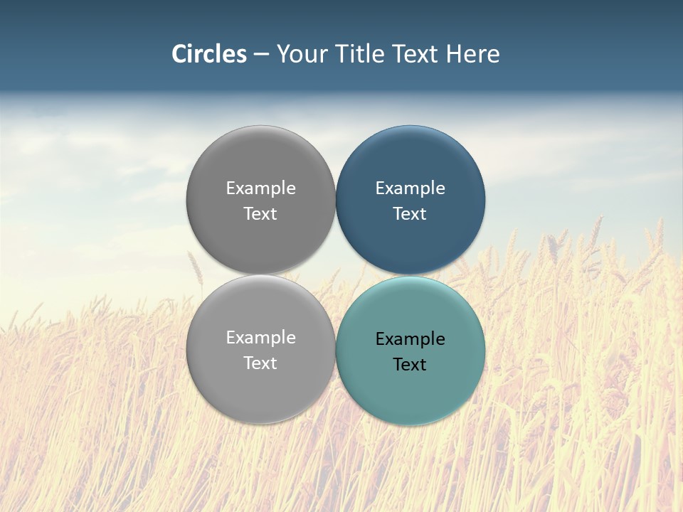 Clear Idyllic Rural PowerPoint Template