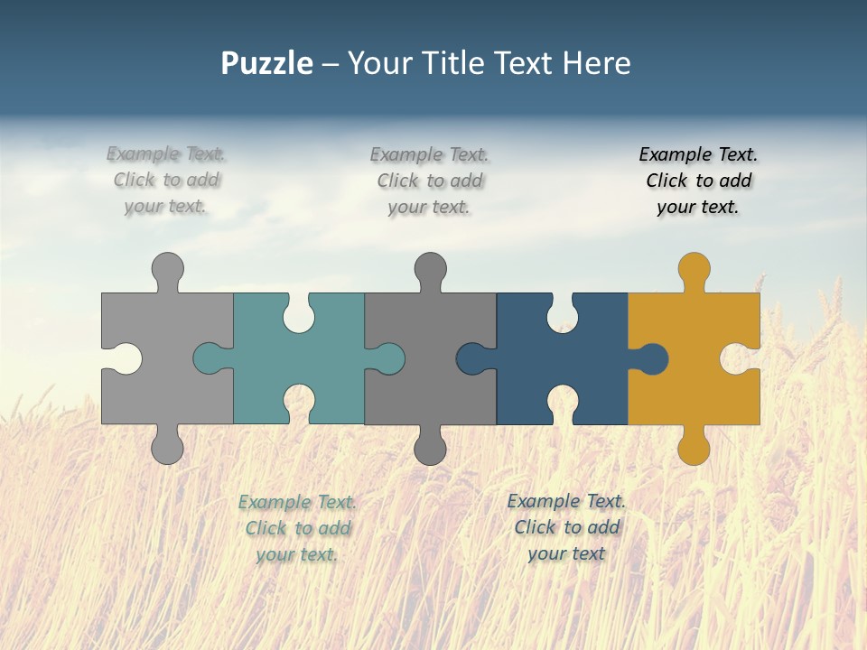 Clear Idyllic Rural PowerPoint Template