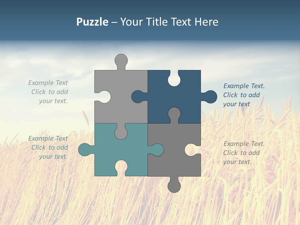 Clear Idyllic Rural PowerPoint Template