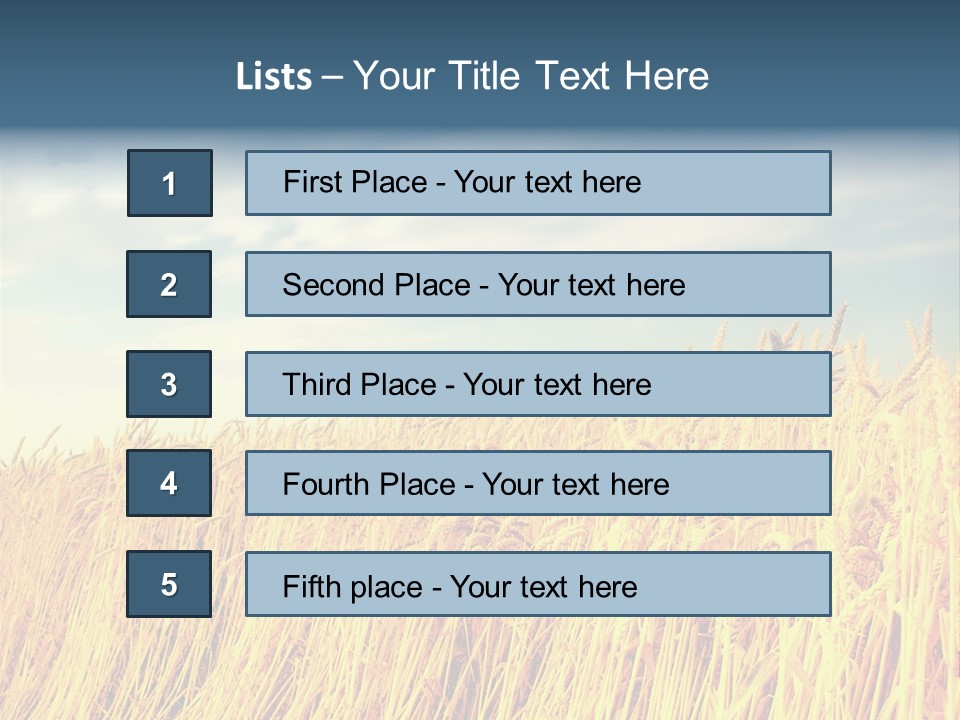 Clear Idyllic Rural PowerPoint Template