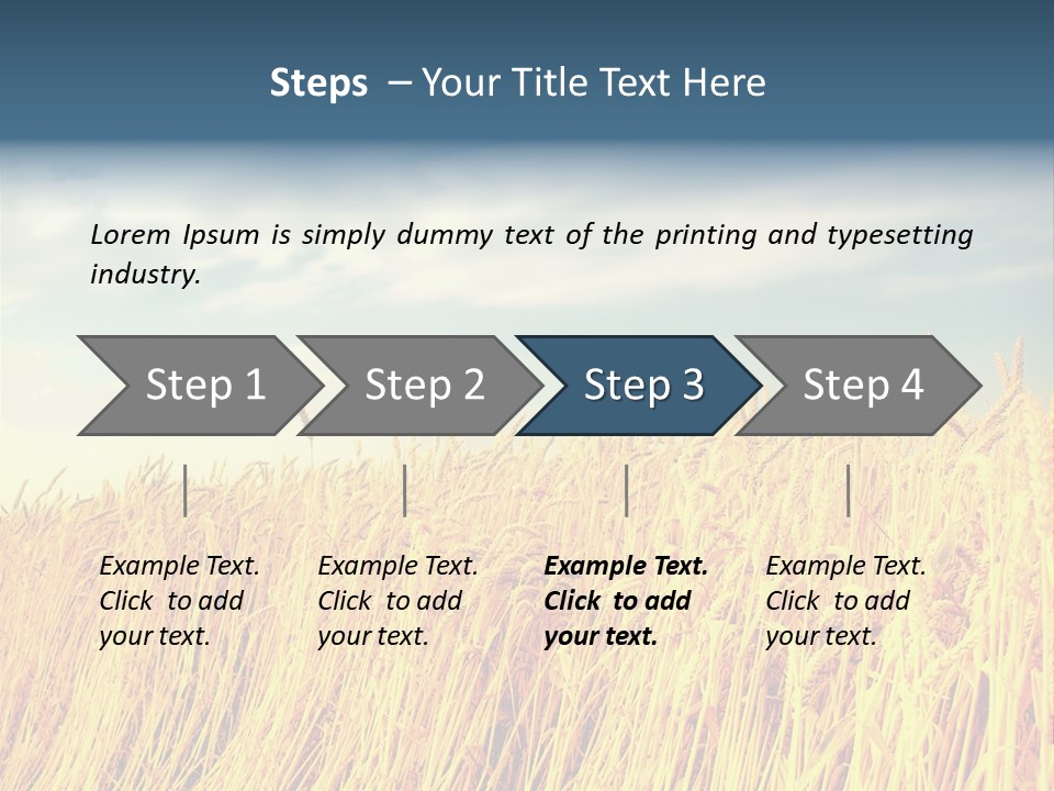 Clear Idyllic Rural PowerPoint Template