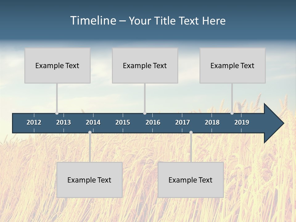 Clear Idyllic Rural PowerPoint Template