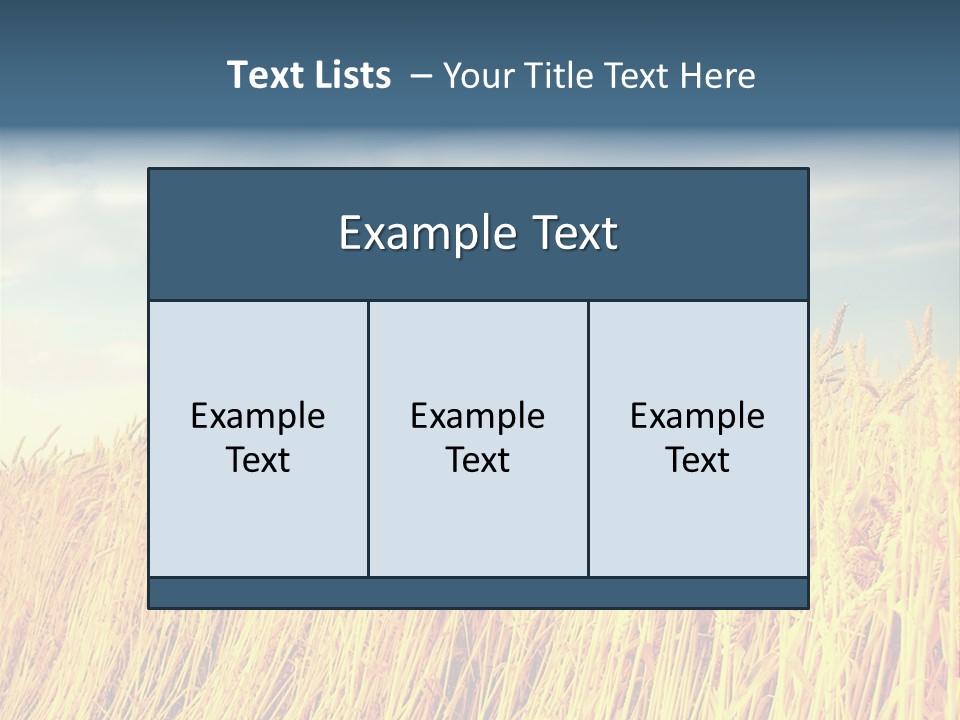 Clear Idyllic Rural PowerPoint Template